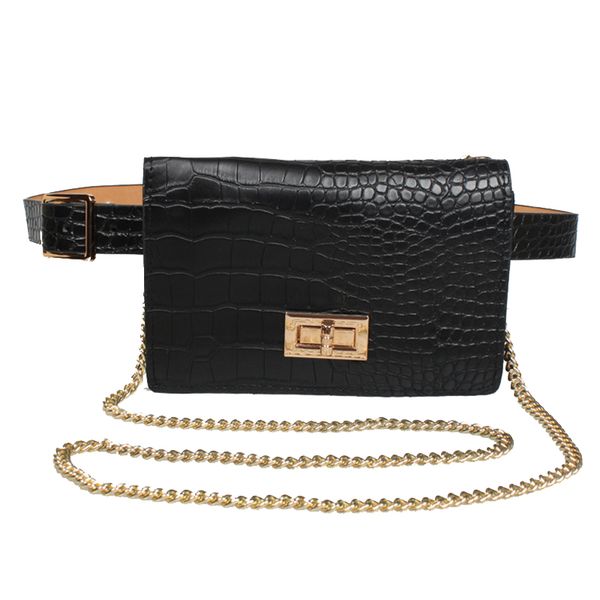 

2022 alligator waist bag multifunction waist belt removable fanny pack