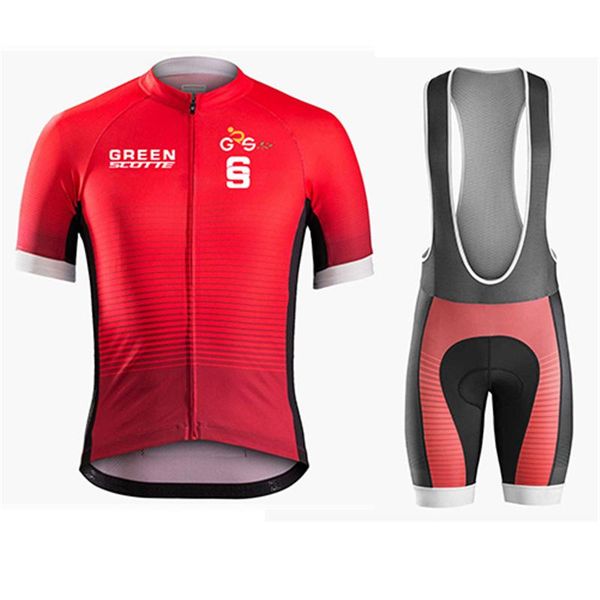 

racing sets brand red short sleeve cycling jersey full zipper mountain bike men's breathable, Black;blue