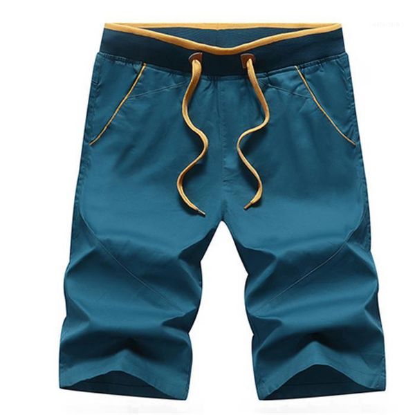 

summer men's solid color shorts, fashion casual elastic waist loose breathable shorts men s-4xl, White;black