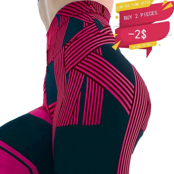 

yoga outfit high waist women leggings push up for fitness sports running tights trousers elasticity pants printed gym