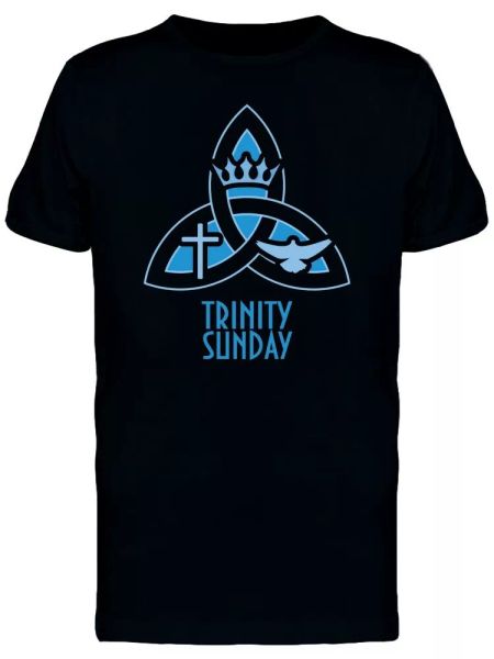 

trinity sunday triquetra tee men's -image by shutterstock, White;black