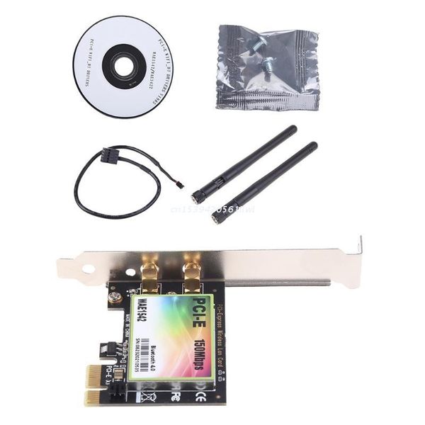 

hubs 150m wireless bluetooth-compatible 4.0 pci pci-e express card wifi network lan dropship