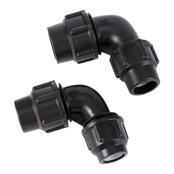 

watering equipments plastic 25-20 32-25mm elbow reducing pe pipe quick coupling adapter farmland agriculture farming irrigation water connec