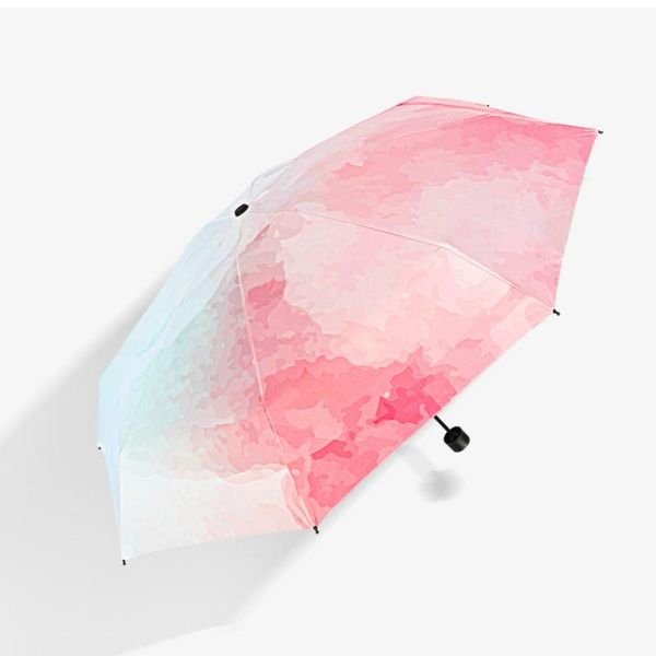

umbrellas cute female umbrella foldable mini pocket automatic portable uv protection lightweight paraguas home rain gear db60ys