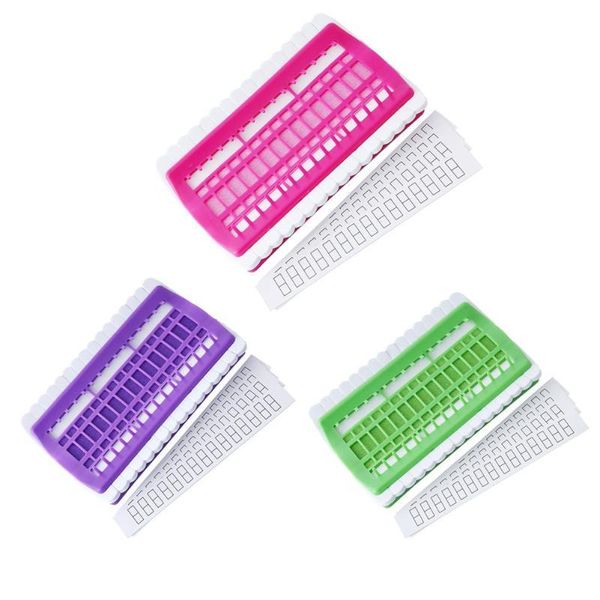 

sewing notions & tools 30 holes cross stitch needles holder diy embroidery floss thread organizer 3 colors, Black