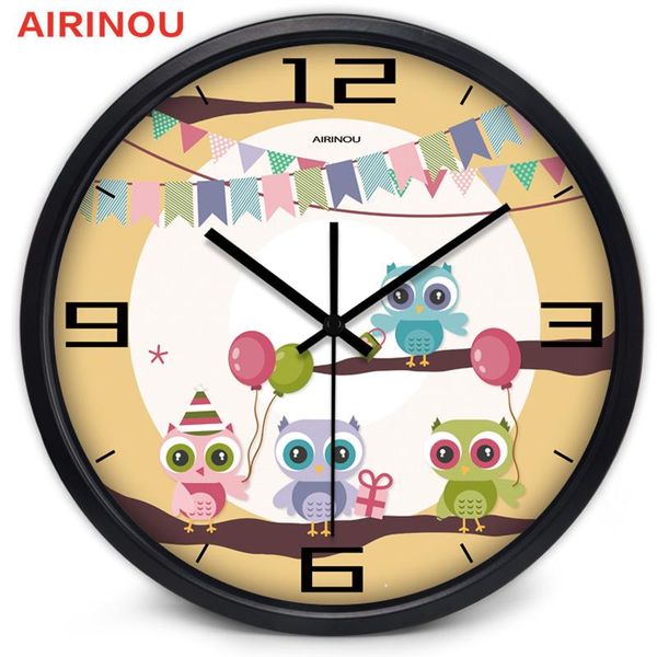 

wall clocks airinou 10inch 25cm discount cartoon children room kids watch desk clock