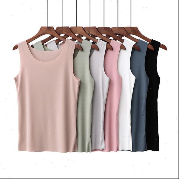 

solid color sleeveless womens tanks t shirts fashion cotton cute geek shirt female summer plus size, White