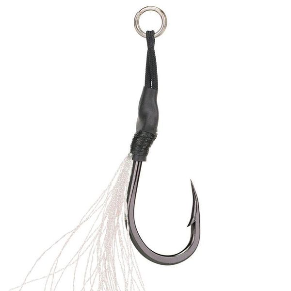 

fishing hooks high carbon steel colorful wire iron plate hook single with rope barbed fish