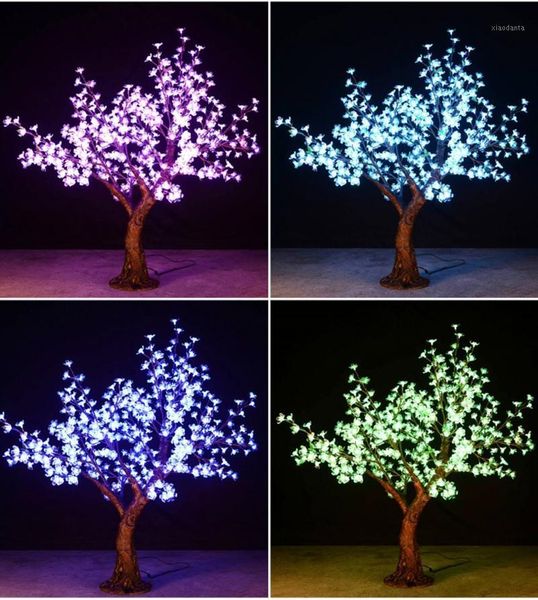 

christmas decorations outdoor rgb color led cherry blossom tree lamp 1.5m 432 bulds xmas light for garden festival decor