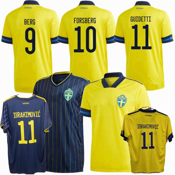 

2021 2022 sweden soccer jerseys national team ekdal guidetti larsson ibrahimovic forsberg home away 20 21 22 football men and kids shirt, Black;yellow