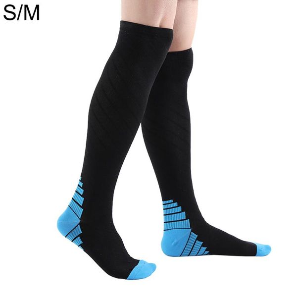 

sports socks ski uniecompression snowboard cycling skiing soccer men women moisture absorption elastic, Black