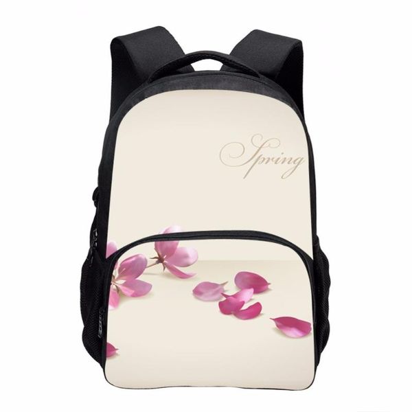 

cute school bag 3d pink flower print teenage girls shoulder backpack women casual traveling bagpack bolsa infantil menina bags