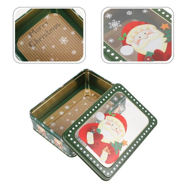 

gift wrap 1pc candy packing box christmas tinplate biscuit storage container