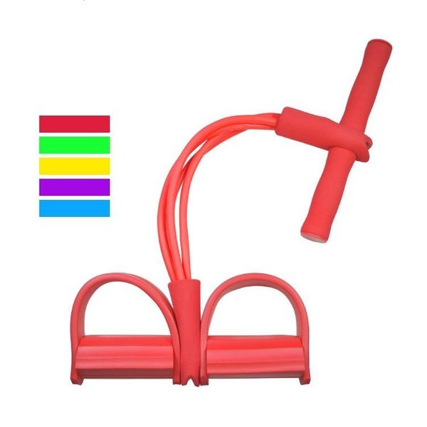 

resistance bands 4 resistanc elastic pull ropes exerciser rower belly band home gym sport training for fitness equipmen