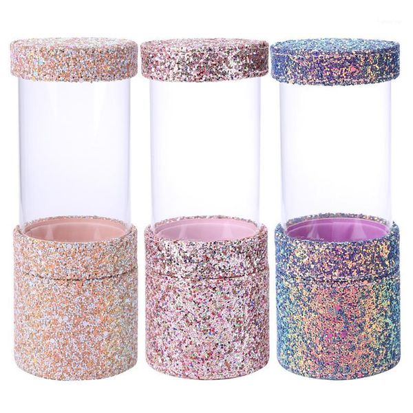 

makeup brush holder dust-proof travel portable case for women organizer tools1