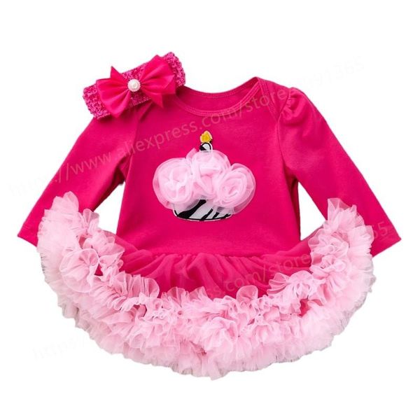 

girl's dresses summer dress baby girl 1 year birthday party wedding tutu princess for children clothes, Red;yellow