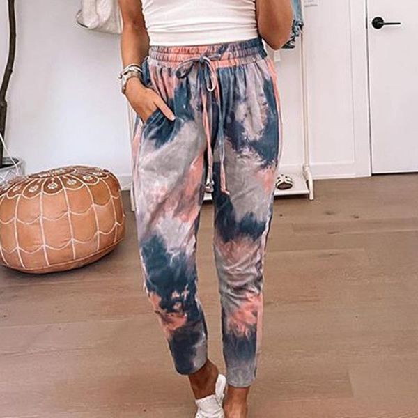 

women's pants & capris 2021 tie dye printed women pajamas long sleeve and hooded pijamas feminino set nightwear casual sleepwear #4, Black;white