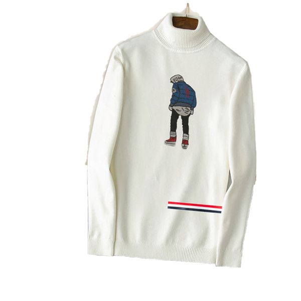 

2021 designer sweater letter printing men sweaters t shirt casual round long sleeve embroidery superme hoodies face north jacket women mens, White;black