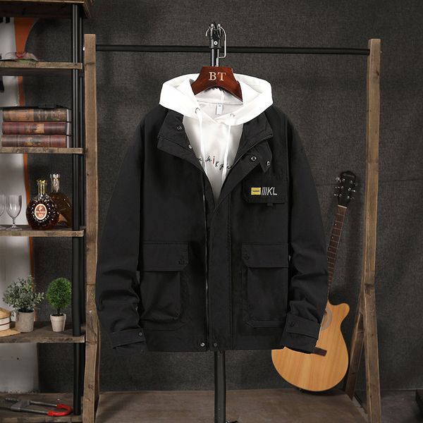 

Fashion Jacket 2021 Men's Casual Personality Coat Loose, Khaki