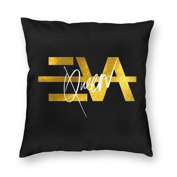 

cushion/decorative pillow eva queen logo gold cushion cover 45x45 decoration print throw for car double-sided