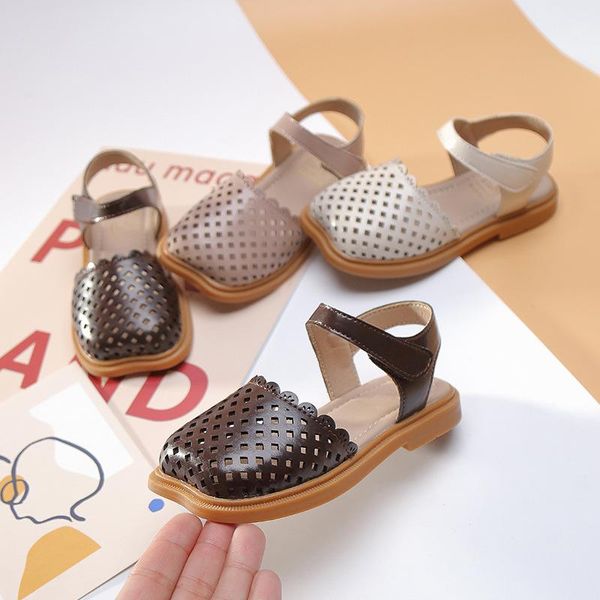 

gladiator cut-outs kids children's sandals 2021 summer roman dress girls fashion trend princess shoes, Black;red