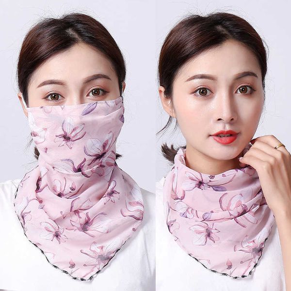 

summer sunscreen anti ultraviolet neck protection chiffon thin breathable veil scarf outdoor riding mask