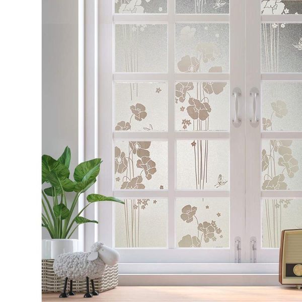 

window stickers with no glue,privacy frosted tint film, opaque uv blocking clings,static cling non adhesive