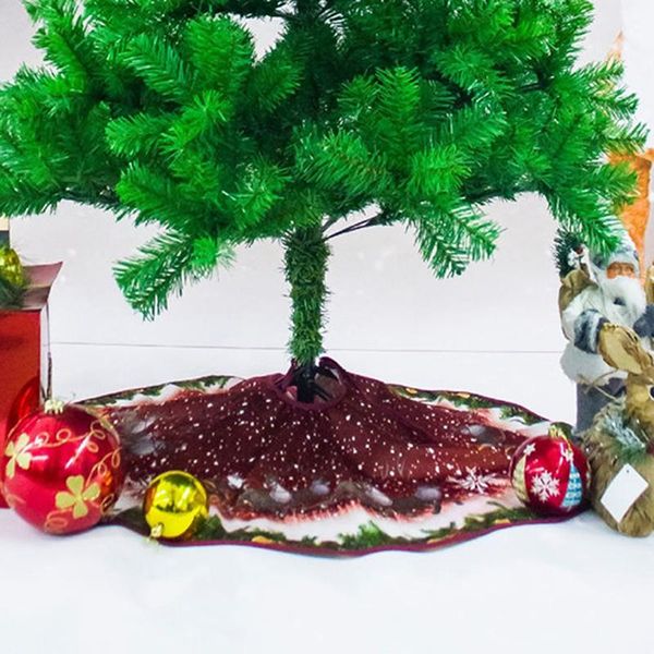 

christmas decorations merry tree skirts with bandage blanket carpet natal year decoration for home skirt