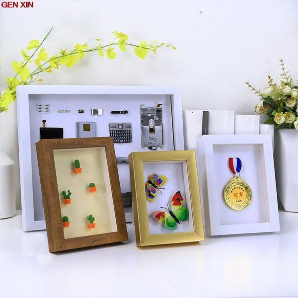 

frames diy wood frame specimen 2cm depth to display three-dimensional works nordic po decoration portaretratos de fotos
