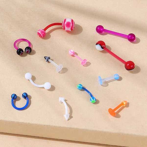 

selling creative personality exaggerated nose nail ear set navel puncture jewelry