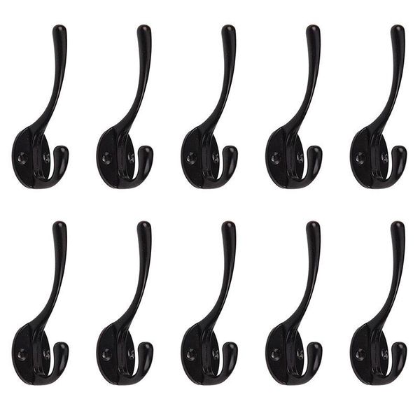

robe hooks double coat hook 10 pcs classic antique industrial style iron hanger