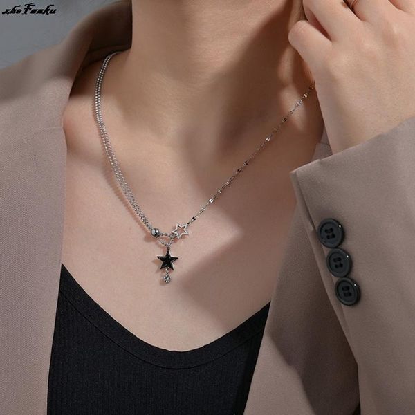 

pendant necklaces vintage planet necklace creative personality rhinestone round for women child fashion jewelry gift, Silver