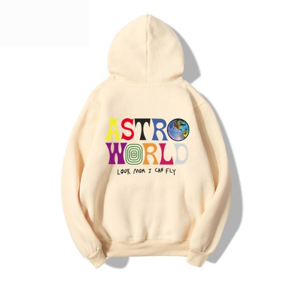 

men's hoodies & sweatshirts astroworld look mom i can hoodie travis scoastroworld 2022 cotton hip hop pullover sweatshirt coat, Black