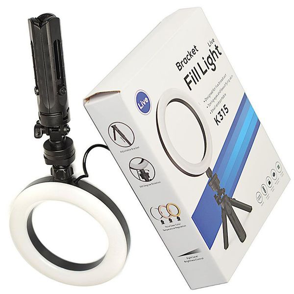 

home mobile phone live video selfie beauty bracket adjustable fill light desktripod set