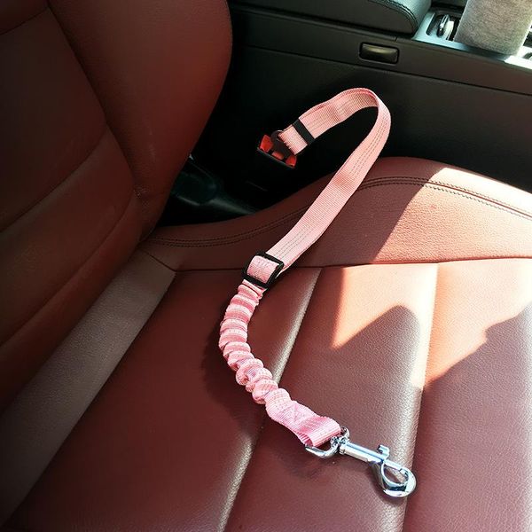 

dog collars & leashes reflective seatbelt clip pet car belt keep your safe when drives retractable nylon leash black pink