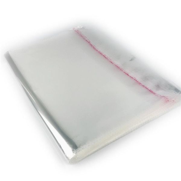 Mylar Sacchetti di plastica Stampa offset Adesivo trasparente incolore per sacchetti di imballaggio Piccolo parcheggio Paster Opps 100 pezzi/set