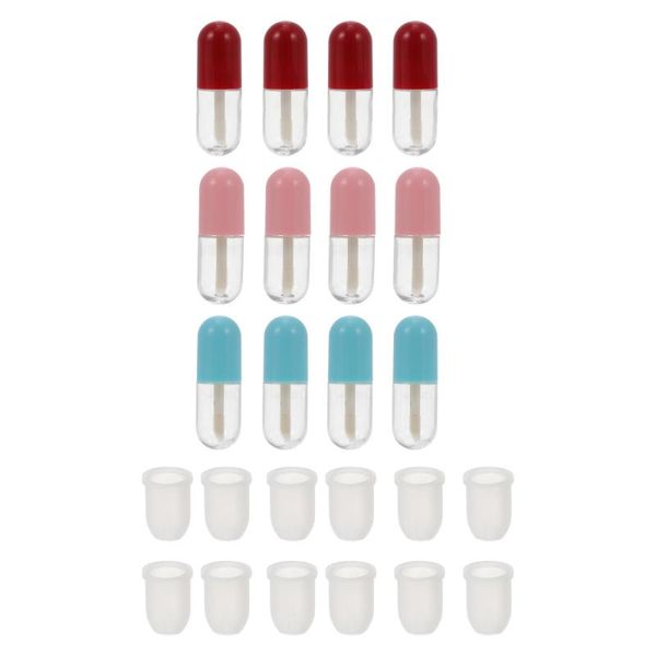 

storage bottles & jars 12pcs mini lip bottle gloss tubes refillable