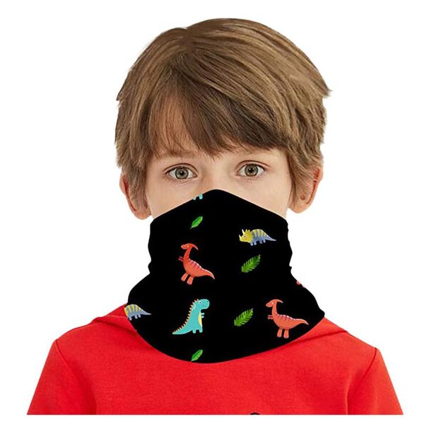 

scarves children kids multifunctional bandana head scarf neck cover washable cycling mask protective safety headwrap headband facemask, Blue;gray