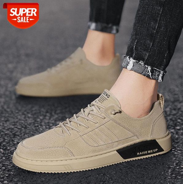 

men's shoes, lazy leather korean version of the trend, all-match british casual shoes #4z0r