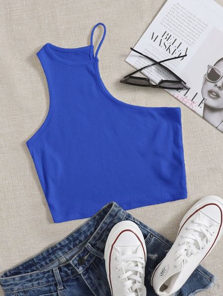 

asymmetrical neck tank a4on#, White