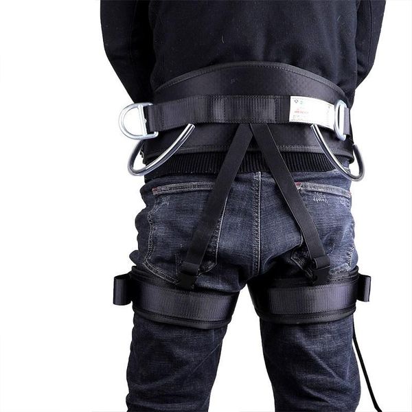 

working aloft thickness climbing rock harness adjustable half body protection belt waistband cords, slings and webbing