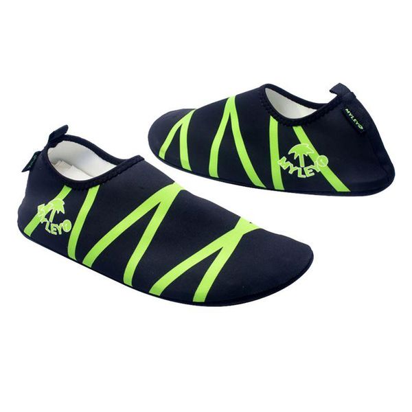 

sports socks outdoor sport sandals summer water skiing swimming shoes slip-on soft diving boots, Black
