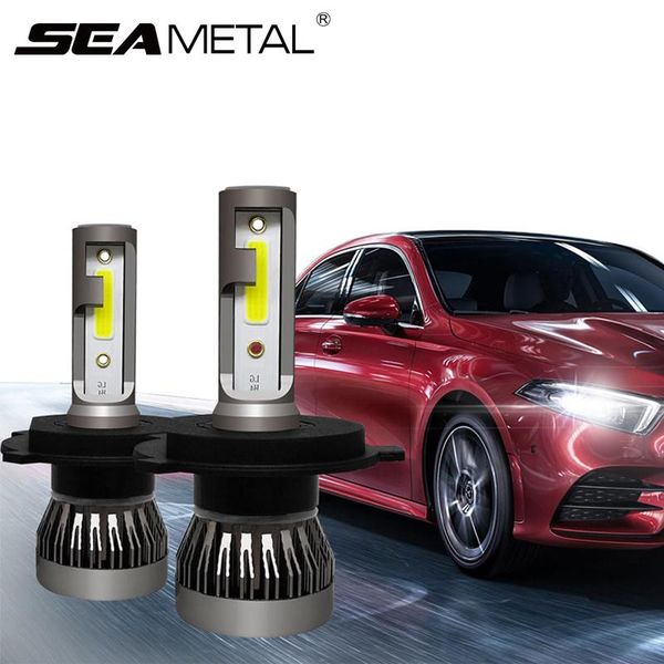 

car headlights mini hight quality cob chip led headlight h1 h4 h7 h11 9005 9006 bulb auto lamp 6000k ultra long range universal lights