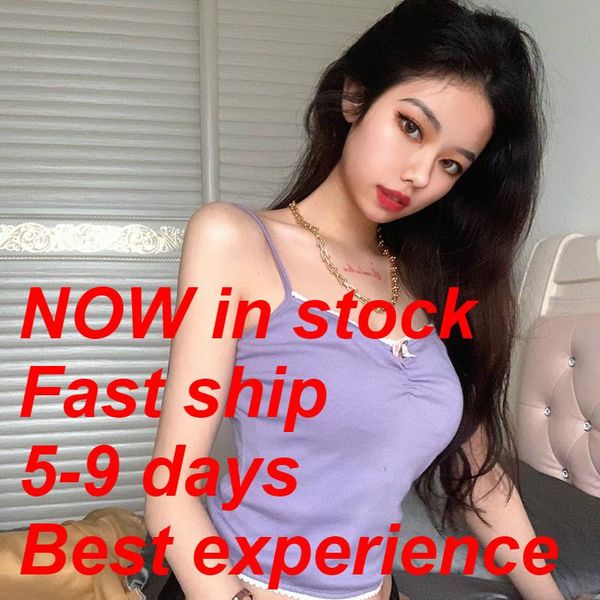 

women's tanks & camis 2021 summer folds beauty sling crop vest clothing, White