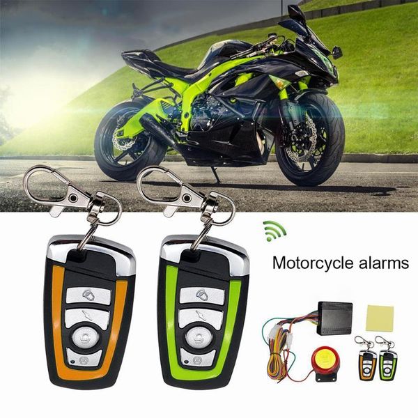 

theft protection 125db universal two-way motorcycle scooter anti-theft security alarm system engine start remote control key
