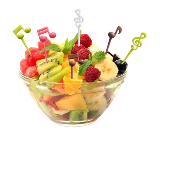 

forks cute animals fruit children snack cake dessert for kids lunch box decoration