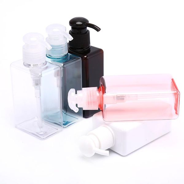 

storage bottles & jars 150ml portable plastic empty bottle hand pressure shampoo liquid sub bottling refillable split
