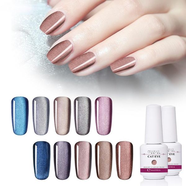 

nail polish 5d cat eyes gel 9d laser magnet varnishes soak off uv led shimmer magnetic lacquers shiny beauty design polishes8ml