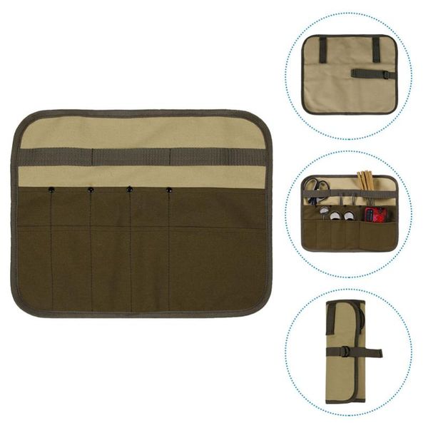 

storage bags 1pc waterproof tableware container outdoor picnic bag light brown