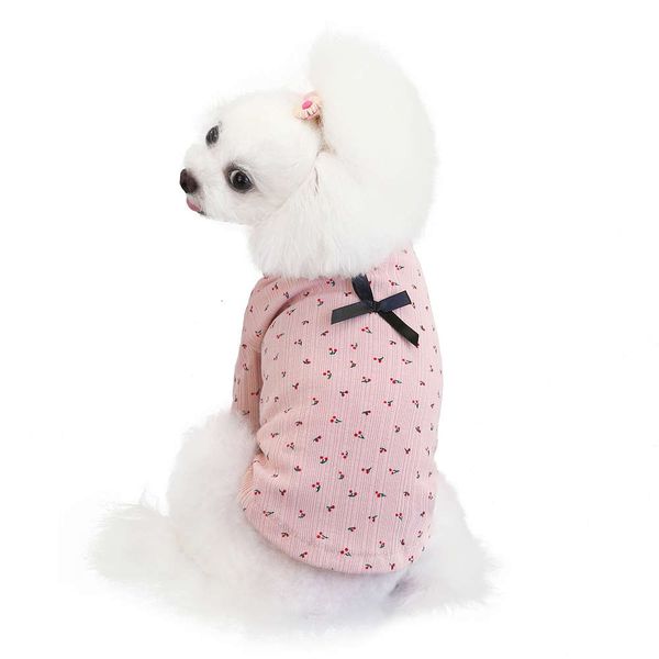 

pet clothing spring and summer thin small dog cat teddy bear chenery two foot base